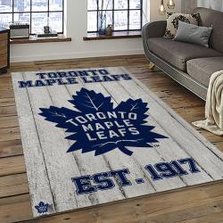 NHL Toronto Maple Leafs Hockey Sport Team Logo Carpet Rectangle Area Rug For Living Room Home Room Decor Gift For Fans TML4
