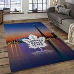 nhl toronto maple leafs hockey sport team logo carpet rectangle area rug for living room home room decor gift for fans dark room tml47