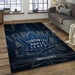 nhl toronto maple leafs hockey sport team logo carpet rectangle area rug for living room home room decor gift for fans dark room tml52