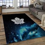 nhl toronto maple leafs hockey sport team logo carpet rectangle area rug for living room home room decor gift for fans dark room tml54