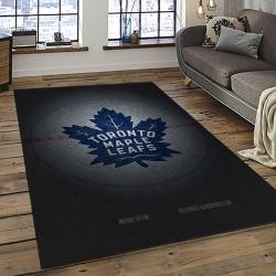 NHL Toronto Maple Leafs Hockey Sport Team Logo Carpet Rectangle Area Rug For Living Room Home Room Decor Gift For Fans TML9