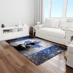 nhl toronto maple leafs hockey sport team logo carpet rectangle area rug for living room home room decor gift for fans light room tml1