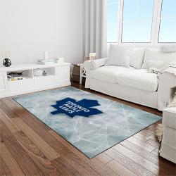 nhl toronto maple leafs hockey sport team logo carpet rectangle area rug for living room home room decor gift for fans light room tml13