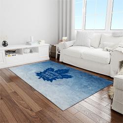 nhl toronto maple leafs hockey sport team logo carpet rectangle area rug for living room home room decor gift for fans light room tml17