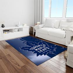 nhl toronto maple leafs hockey sport team logo carpet rectangle area rug for living room home room decor gift for fans light room tml46