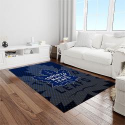 nhl toronto maple leafs hockey sport team logo carpet rectangle area rug for living room home room decor gift for fans light room tml50