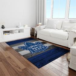 nhl toronto maple leafs hockey sport team logo carpet rectangle area rug for living room home room decor gift for fans light room tml55