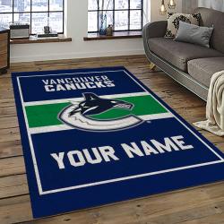 NHL Vancouver Canucks Hockey Sport Team Logo Carpet Rectangle Area Rug For Living Room Home Room Decor Gift For Fans VCC1