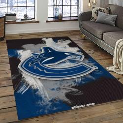 NHL Vancouver Canucks Hockey Sport Team Logo Carpet Rectangle Area Rug For Living Room Home Room Decor Gift For Fans VCC16