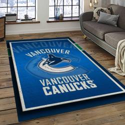 NHL Vancouver Canucks Hockey Sport Team Logo Carpet Rectangle Area Rug For Living Room Home Room Decor Gift For Fans VCC18