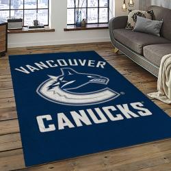 NHL Vancouver Canucks Hockey Sport Team Logo Carpet Rectangle Area Rug For Living Room Home Room Decor Gift For Fans VCC19