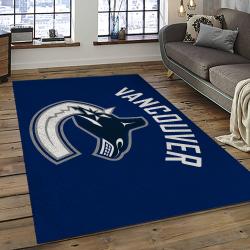 NHL Vancouver Canucks Hockey Sport Team Logo Carpet Rectangle Area Rug For Living Room Home Room Decor Gift For Fans VCC29