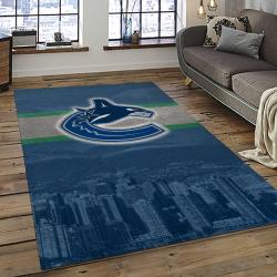 NHL Vancouver Canucks Hockey Sport Team Logo Carpet Rectangle Area Rug For Living Room Home Room Decor Gift For Fans VCC30