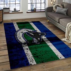 NHL Vancouver Canucks Hockey Sport Team Logo Carpet Rectangle Area Rug For Living Room Home Room Decor Gift For Fans VCC38