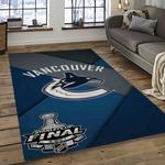 nhl vancouver canucks hockey sport team logo carpet rectangle area rug for living room home room decor gift for fans dark room vcc48