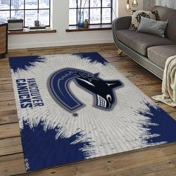 NHL Vancouver Canucks Hockey Sport Team Logo Carpet Rectangle Area Rug For Living Room Home Room Decor Gift For Fans VCC7