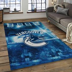 NHL Vancouver Canucks Hockey Sport Team Logo Carpet Rectangle Area Rug For Living Room Home Room Decor Gift For Fans VCC8