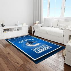 nhl vancouver canucks hockey sport team logo carpet rectangle area rug for living room home room decor gift for fans light room vcc18