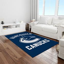 nhl vancouver canucks hockey sport team logo carpet rectangle area rug for living room home room decor gift for fans light room vcc19