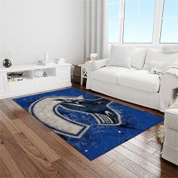 nhl vancouver canucks hockey sport team logo carpet rectangle area rug for living room home room decor gift for fans light room vcc35