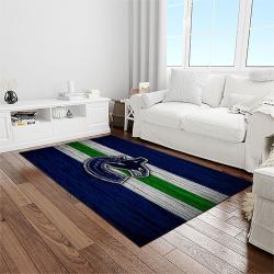 nhl vancouver canucks hockey sport team logo carpet rectangle area rug for living room home room decor gift for fans light room vcc39