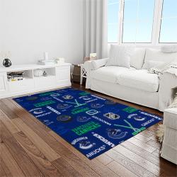 nhl vancouver canucks hockey sport team logo carpet rectangle area rug for living room home room decor gift for fans light room vcc4