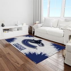 nhl vancouver canucks hockey sport team logo carpet rectangle area rug for living room home room decor gift for fans light room vcc7