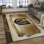 nhl vegas golden knights hockey sport team logo carpet rectangle area rug for living room home room decor gift for fans dark room vgk10