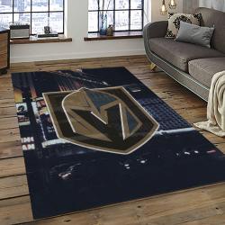NHL Vegas Golden Knights Hockey Sport Team Logo Carpet Rectangle Area Rug For Living Room Home Room Decor Gift For Fans VGK15