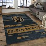 nhl vegas golden knights hockey sport team logo carpet rectangle area rug for living room home room decor gift for fans dark room vgk16