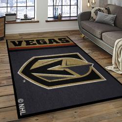 NHL Vegas Golden Knights Hockey Sport Team Logo Carpet Rectangle Area Rug For Living Room Home Room Decor Gift For Fans VGK2