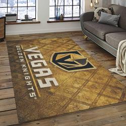 NHL Vegas Golden Knights Hockey Sport Team Logo Carpet Rectangle Area Rug For Living Room Home Room Decor Gift For Fans VGK20