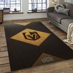 nhl vegas golden knights hockey sport team logo carpet rectangle area rug for living room home room decor gift for fans dark room vgk22