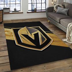NHL Vegas Golden Knights Hockey Sport Team Logo Carpet Rectangle Area Rug For Living Room Home Room Decor Gift For Fans VGK23