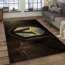 NHL Vegas Golden Knights Hockey Sport Team Logo Carpet Rectangle Area Rug For Living Room Home Room Decor Gift For Fans VGK24