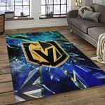 nhl vegas golden knights hockey sport team logo carpet rectangle area rug for living room home room decor gift for fans dark room vgk25