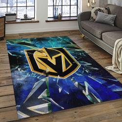 NHL Vegas Golden Knights Hockey Sport Team Logo Carpet Rectangle Area Rug For Living Room Home Room Decor Gift For Fans VGK25
