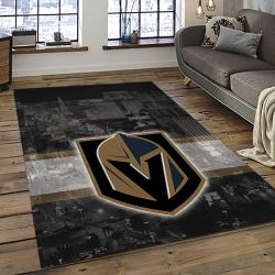 NHL Vegas Golden Knights Hockey Sport Team Logo Carpet Rectangle Area Rug For Living Room Home Room Decor Gift For Fans VGK28