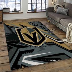 NHL Vegas Golden Knights Hockey Sport Team Logo Carpet Rectangle Area Rug For Living Room Home Room Decor Gift For Fans VGK3