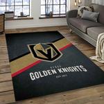 nhl vegas golden knights hockey sport team logo carpet rectangle area rug for living room home room decor gift for fans dark room vgk34