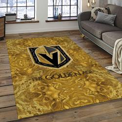 NHL Vegas Golden Knights Hockey Sport Team Logo Carpet Rectangle Area Rug For Living Room Home Room Decor Gift For Fans VGK35