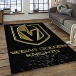 nhl vegas golden knights hockey sport team logo carpet rectangle area rug for living room home room decor gift for fans dark room vgk38