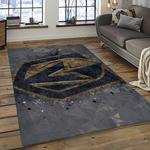 nhl vegas golden knights hockey sport team logo carpet rectangle area rug for living room home room decor gift for fans dark room vgk46
