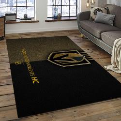 NHL Vegas Golden Knights Hockey Sport Team Logo Carpet Rectangle Area Rug For Living Room Home Room Decor Gift For Fans VGK59