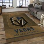 nhl vegas golden knights hockey sport team logo carpet rectangle area rug for living room home room decor gift for fans dark room vgk72