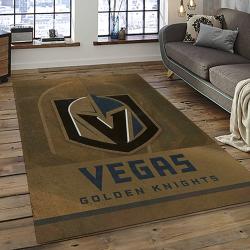 NHL Vegas Golden Knights Hockey Sport Team Logo Carpet Rectangle Area Rug For Living Room Home Room Decor Gift For Fans VGK72