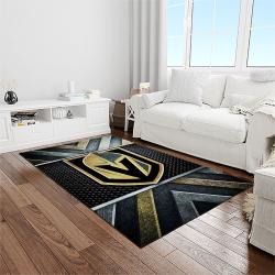 nhl vegas golden knights hockey sport team logo carpet rectangle area rug for living room home room decor gift for fans light room vgk14