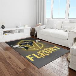 nhl vegas golden knights hockey sport team logo carpet rectangle area rug for living room home room decor gift for fans light room vgk31