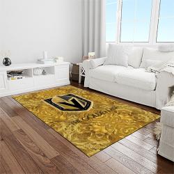 nhl vegas golden knights hockey sport team logo carpet rectangle area rug for living room home room decor gift for fans light room vgk35