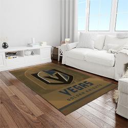 nhl vegas golden knights hockey sport team logo carpet rectangle area rug for living room home room decor gift for fans light room vgk72